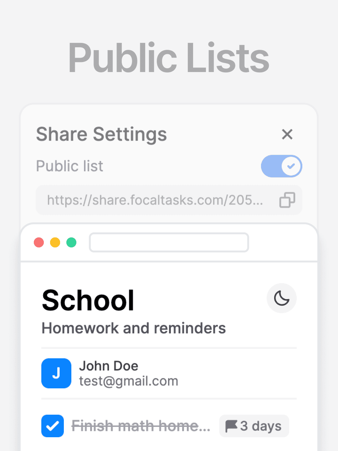 Public lists